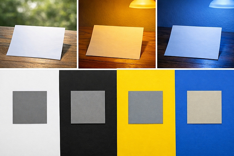 a triptych photograph illustration is divided into three