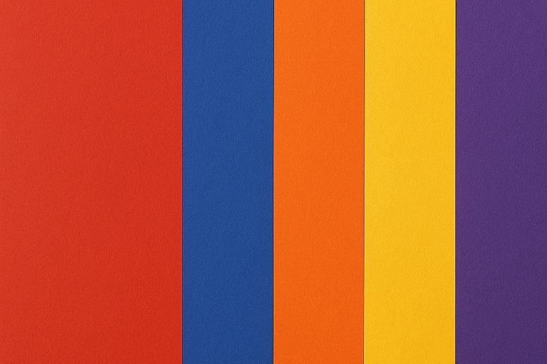 complementary color harmony in panels