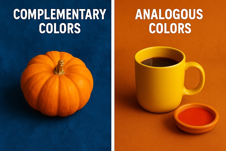 complementary vs analogous colors