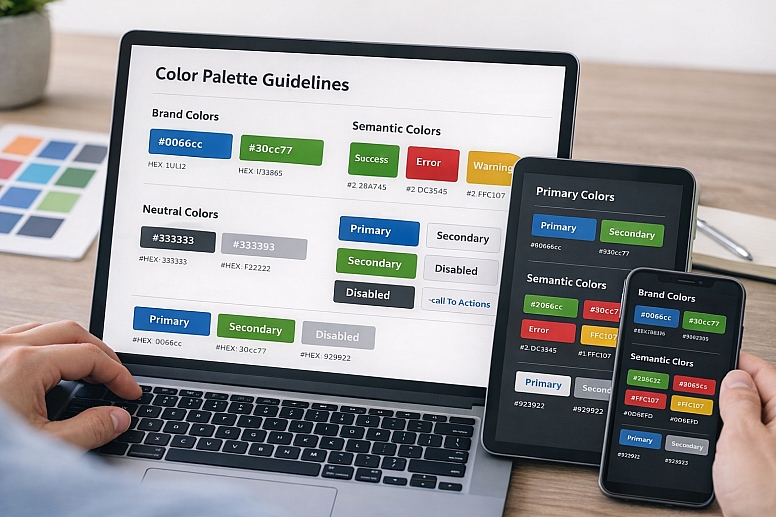 implementing color consistency and context