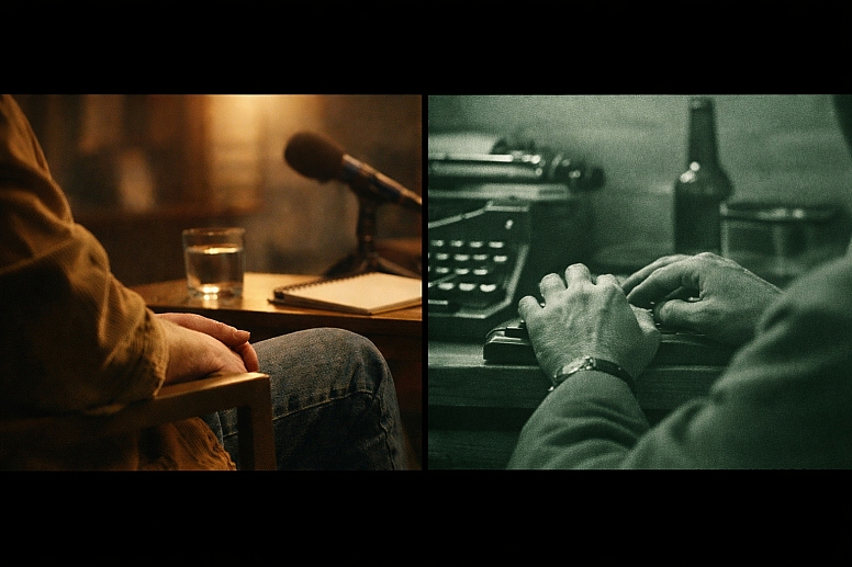 modern interview meets vintage nostalgia