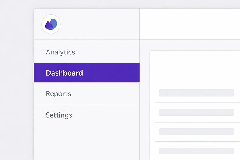 sidebar navigation menu layout