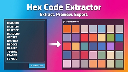 Hex Color Extractor - Bulk Extract Colors from Text & Code